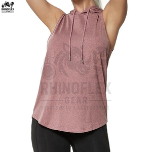 เสื้อกล้ามมีฮู้ดสำหรับผู้หญิงรุ่นใหม่ คุณภาพสูง ผลิตจากไนลอน เหมาะสำหรับออกกำลังกาย สไตล์ลำลอง ขายดี ลายพิมพ์สวยงาม - Product Image 3