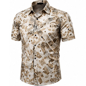 <b>Men's</b> Hawaiian Printed <b>Shirt</b> with Soft Breathable Material, Relaxed Fit, Ideal for Beach <b>Parties</b>, Holidays and Summer Fashion - Product Image 1