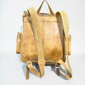 Nueva Llegada, Mochila de Cuero Unisex Estilo Western, Piel de Vaca con Pelo, Estilo Boho Vintage, Ligera y de Gran Capacidad, Venta al Por Mayor - Product Image 2