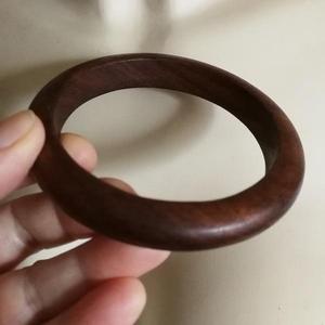 Brazalete de Madera Marrón Pulida Hecho a Mano, Pulsera Redonda de Madera Natural, Joyería Boho, Accesorio de Moda, Suministro para Manualidades DIY - Product Image 4