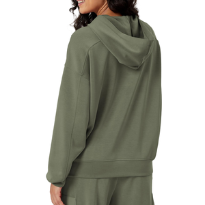 Sudadera con Capucha para Mujer, Diseño Moderno, Secado Rápido, Económica, Estilo Casual Urbano, Hombros Caídos, Transpirable, Tejido Ecológico - Product Image 4