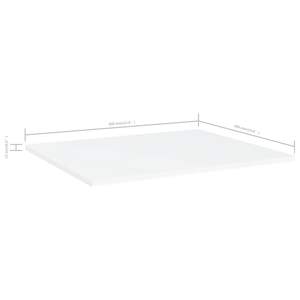 Ensemble de 8 étagères murales en bois d'ingénierie blanc, 23,6 x 19,7 po, design simple - Product Image 5