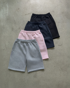 Shorts de sport décontractés pour hommes personnalisés en coton épais, taille élastique, séchage rapide, respirants, effet vieilli, délavé au soleil, délavé à l'acide - Product Image 5