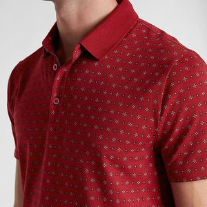 Polo de Algodón de Manga Corta con Diseño de Puntos Rojos para Hombre, Calidad Premium 2026, Informal y Transpirable - Product Image 6