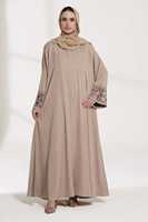 Abaya de style modeste bien conçue, fournie directement par l'usine, avec perles, ensemble Abaya pour femmes musulmanes, Dubaï