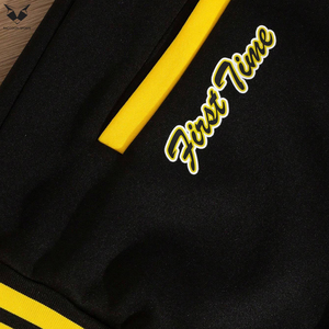 High Demand Product Outer Wear Men's Plus Size Color Block Slogan Print Applique Latest Style College Baseball Varsity <b>Jackets</b> - Product Image 3