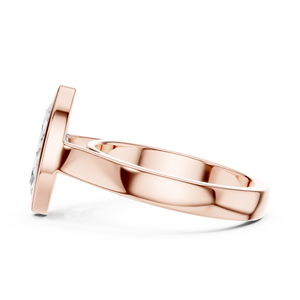 2CT 18K Rose Gold Marquise Cut Lab Grown Diamond Bezel Modern Engagement Ring Custom Fine Jewelry Wedding Ring IGI Certified - Product Image 5