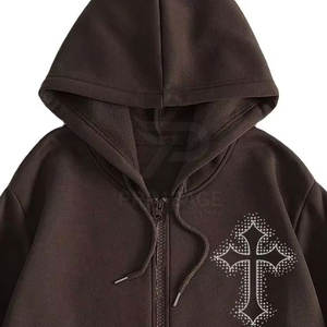 Sudaderas con Pedrería para Hombre, Diseño Personalizado, Ropa de Invierno para Uso en Exteriores, Sudaderas con Pedrería para Hombre a Bajo Precio - Product Image 6