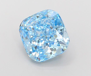 Diamante Cultivado en Laboratorio con Certificación IGI, Corte Cuadrado Cojín de 3.02 CT, Color Azul Intenso Fantasía, Claridad VS2, CVD ROYAL GEMS para Joyería - Product Image 3