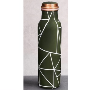 High Standard Quality 100% Pure <b>Copper</b> Water <b>Bottle</b> Enamel Finishing Hot Water Storage Direct <b>Drinking</b> <b>Bottle</b> - Product Image 3