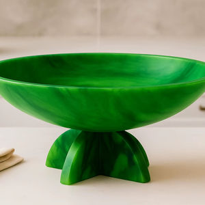 ชามเรซิ่นอีพ็อกซี่ตกแต่งสำหรับวางบนโต๊ะกลาง เพิ่มความสวยงามด้วยลวดลายศิลปะและดีไซน์งานฝีมือที่เป็นเอกลักษณ์ - Product Image 1