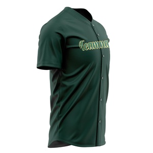 Camiseta de Béisbol Rosa Unisex de Manga Corta con Botones, Estampado con Nombre del Equipo 00, Poliéster que Absorbe la Humedad, Corte Regular para Adultos - Product Image 3