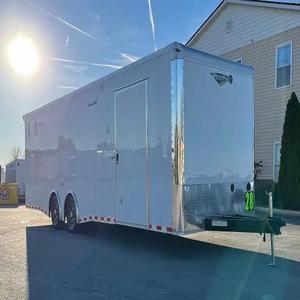 2026 28′Millennium Extreme Car Hauler 2/6000 #   Ejes de torsión extendidos, ruedas de aluminio .030 blancas - Product Image 1