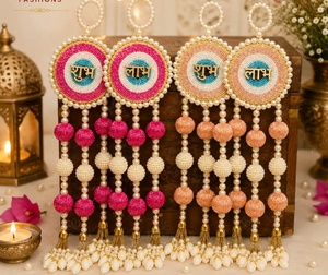 Tapiz Redondo Tradicional Tejido a Mano con Borlas, Decoración para el Hogar Diwali, Arte para Colgar en Interiores, Sala de Estar - Product Image 6