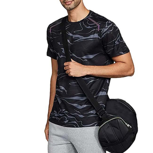 เสื้อยืดแขนสั้นลายพรางสำหรับผู้ชาย แห้งเร็ว สปอร์ต คอกลม ทรงปกติ ผ้าถักโพลีเอสเตอร์ - Product Image 3