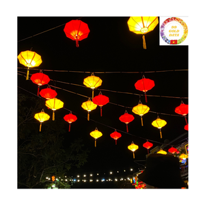 Lanterne géante en forme de dragon à LED |   Soie rustique faite à la main |   Décoration de la maison pour le Nouvel An |   Vente en gros depuis le Vietnam - Product Image 1