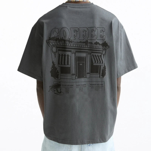 เสื้อยืดโอเวอร์ไซส์วินเทจ 260 กรัม ผ้าเจอร์ซีย์ 100% คอตตอน พิมพ์ลาย ยูนิเซ็กส์ สตรีทแวร์ แฟชั่นแนวเมือง เสื้อลำลองฤดูร้อน - Product Image 3