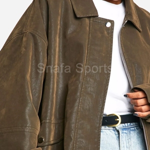 2026 New Design Wholesale High Quality Customizes Fashionable Comfortable Leather Jackets For Women Wear - Product Image 6