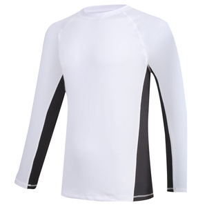 Camiseta Deportiva Unisex de Manga Larga para Natación, Surf y Buceo, Protección UPF50+, Secado Rápido, Ligera y Transpirable, Poliéster/Nailon 120g, Color Negro - Product Image 6
