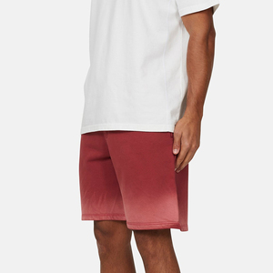 Shorts Bermuda en coton uni pour homme, taille mi-haute, élastique, confortable, style décontracté, rouge - Product Image 6