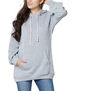 Pull à capuche polaire décontracté à la mode femmes pull léger à capuche à manches longues femmes pull à capuche - Product Image 1