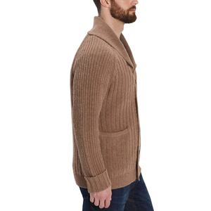 เสื้อคาร์ดิแกนผู้ชายผ้าฝ้าย 100% คุณภาพสูง ดีไซน์ล่าสุด ตกแต่งด้วยการถักทอ ปักลายกระดุม สำหรับฤดูหนาว ขายส่ง - Product Image 4