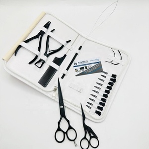 Kit de Herramientas Profesional para Extensiones de Cabello de Color Personalizado, Alicates Negros Mate de Acero Inoxidable de Grado Quirúrgico, Marca Privada, Uso Comercial - Product Image 5