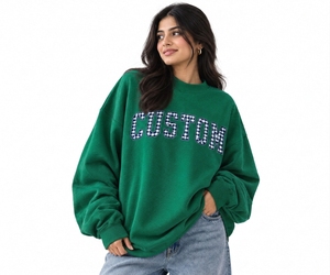 Sudadera Oversize de Cuello Alto para Mujer, Ligera de Forro Polar, Manga Larga, Hombro Caído, Venta al por Mayor para Fabricantes - Product Image 1