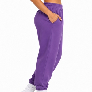 <b>Women</b> Fleece Sweatpants With Mid Waist Elastic Drawstring Loose Fit Full Length Casual <b>Harem</b> <b>Pants</b> With Side Pockets Sweatpants - Product Image 3
