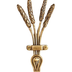 Wholesale Price Brass Wheat <b>Wall</b> Hook Decorative Hanger Organizer Home Stylish Durable Practical Unique Elegant - Product Image 1
