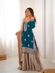 Salwar Kameez de qualité export indienne, longueur standard, pour les occasions de plage, à prix abordable - Product Image 3