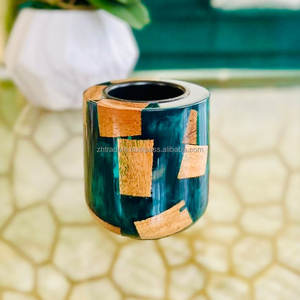 Quemador de Oud Árabe Exclusivo de Madera con Incrustaciones Artísticas de Resina para Fragancia del Hogar, Reuniones de Ramadán y Decoración Interior Espiritual - Product Image 3