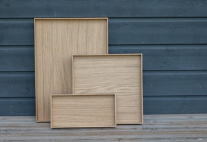 Bandeja de Madera Natural de Excelente Calidad para Servir el Desayuno en la Cama, Mesa de Cocina o Sala de Estar, Disponible en Fábrica - Product Image 1