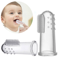 Nettoyeur buccal en silicone transparent pour tout-petits de 0 à 24 mois Modèle KKSBB08