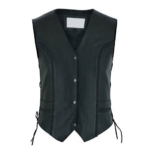 Chaleco de Cuero para Hombre, Corte Ajustado, Hecho en Pakistán, Personalizado, Chaleco de Cuero Genuino Hecho a Medida, Logotipo Personalizado - Product Image 1