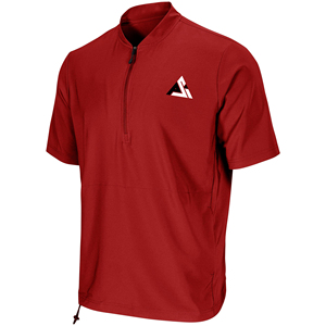 <b>Lightweight</b> Windbreaker Athletic Cage <b>Jacket</b> Stand Collar Front Logo Zipper Moisture Wicking Cage Baseball Men's <b>Jackets</b> - Product Image 4
