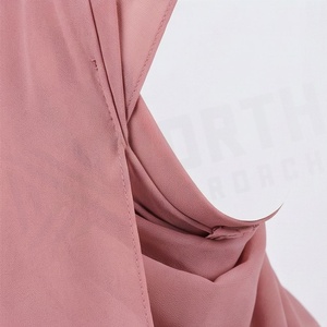 Hiyab de Chifón de Color Sólido para Mujer, Transpirable, para Uso Diario, Pañuelo Étnico de Oriente Medio - Product Image 4