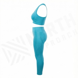 Conjunto de Yoga para Mujer de Material Duradero, Ropa Deportiva Transpirable de Primera Calidad para Gimnasio y Entrenamiento - Product Image 3