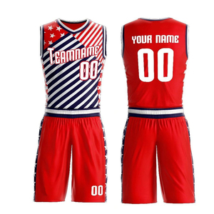 Wholesale Custom Sublimated Basketball Jerseys Uniforms Plus Size 100% Polyester Anti-Bacterial Breathable Summer Spring Front - Product Image 5