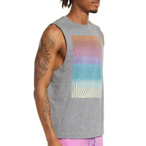 Camiseta Deportiva para Hombre, 100% Algodón, Transpirable, de Secado Rápido, Estilo Vintage, Cuello Redondo, Estampado Digital, Camiseta de Tirantes para Fisicoculturismo de Verano - Product Image 5