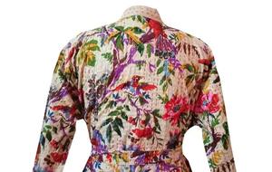 Vestidos de novia, vestidos casuales para mujer, ropa, kimono japonés de algodón para mujer, bata de algodón para invierno - Product Image 5