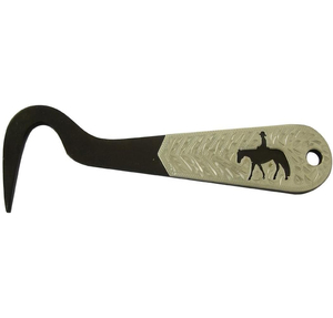 Cure- sabot antique en acier brun, gravure argentée Barrel Racing - Product Image 4