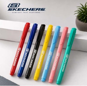 ชุดปากกาลูกลื่นพลาสติก Skechers พิมพ์โลโก้สีสันสดใส ของพรีเมี่ยมสำหรับสำนักงาน สินค้าขายดี งานแฮนด์เมด - Product Image 1