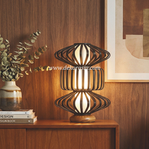 Mayang Handmade <b>Table</b> <b>Lamp</b> Decorative Lighting for Living Room Bedroom Hotel Interior Home Decoration - Product Image 6