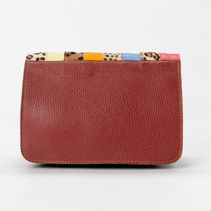 Large Capacity Casual Fashionable malty color Genuine Cowhide Leather Crossbody <b>Shoulder</b> Bag Patchwork Design Single <b>Strap</b> - Product Image 3