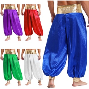 Pantalon harem <span class=keywords><strong>hippie</strong></span> magique pour homme, pantalon long lanterne, costumes cosplay du prince arabe pour la scène <span class=keywords><strong>de</strong></span> cosplay d'halloween - Product Image 1