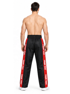 Pantalon de kickboxing professionnel à rayures latérales, taille haute, confortable, pour l'entraînement en arts martiaux, karaté, MMA, en vente - Product Image 3