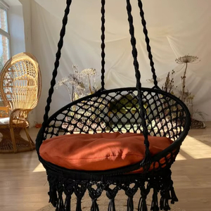 Macrame hanging <b>swing</b> chair, Indoor <b>hammock</b> chair , Macrame Hanging chair , Indoor <b>swing</b> - Product Image 1