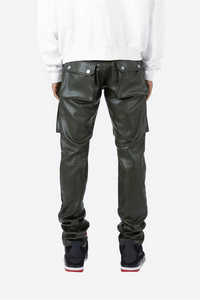 Pantalons et pantalons pour hommes, nouveau design, pantalons cargo en cuir, design à grandes poches, mode streetwear - Product Image 6