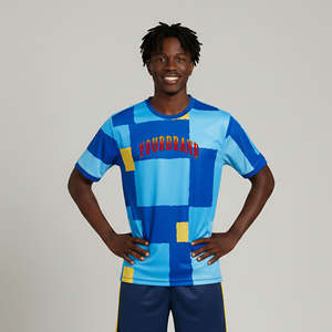 Maillot de football léger, court, personnalisé, sublimé, séchage rapide, haute qualité, 100% polyester, respirant, écologique - Product Image 1